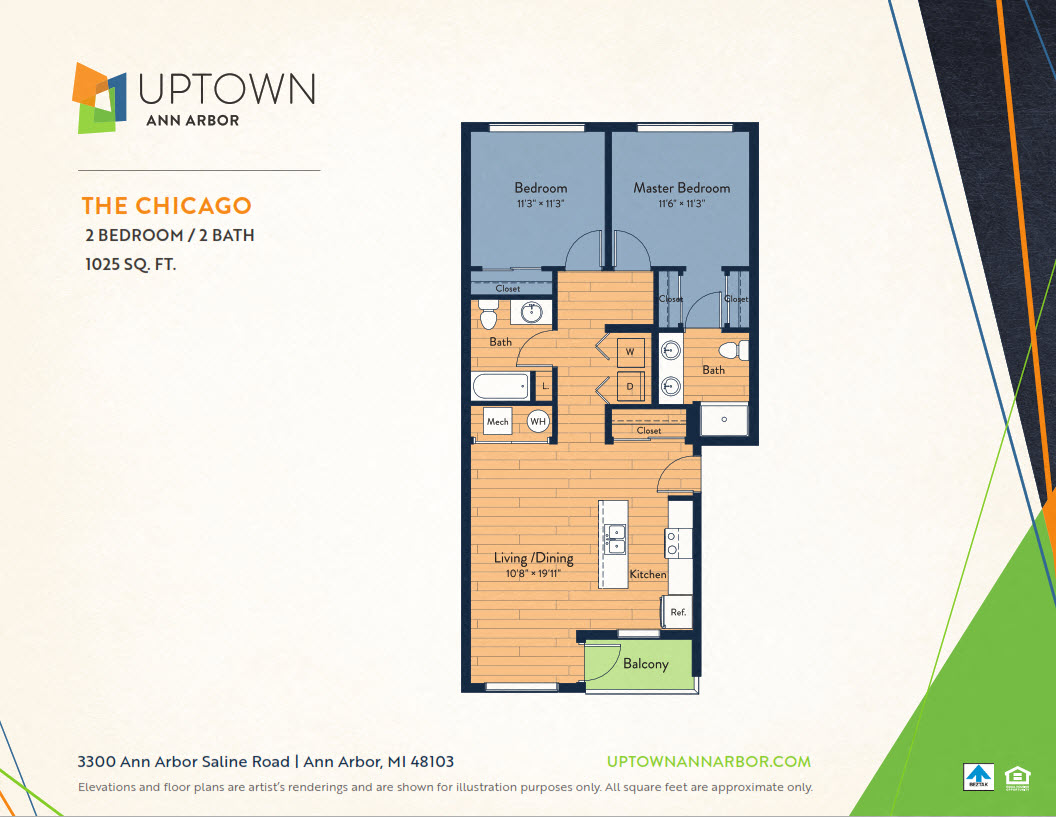 The Chicago floor plan